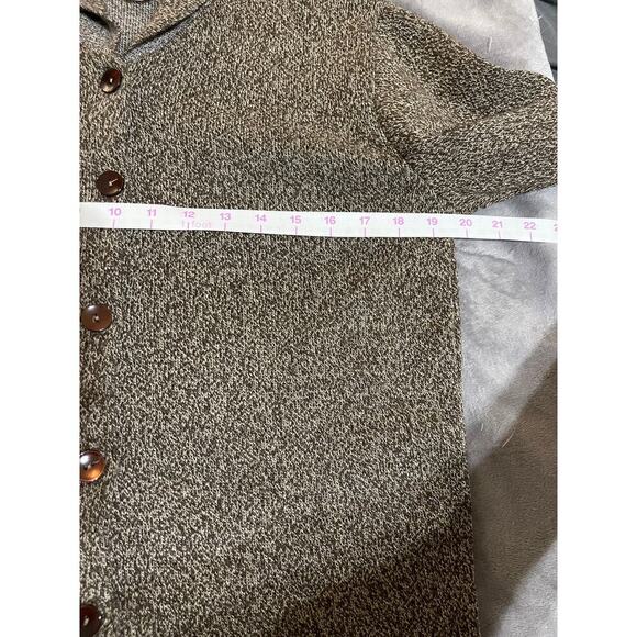 United States Sweaters Size Medium Women Brown Collared Button Up Sweater - Picture 5 of 7